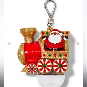 🎅 BBW Light-Up Sound Holiday Santa Train Pocketbac Holder NEW